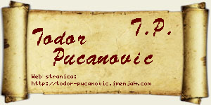 Todor Pucanović vizit kartica